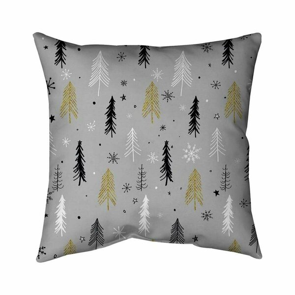 Begin Home Decor 26 x 26 in. Christmas Tree Pattern-Double Sided Print Indoor Pillow 5541-2626-HO3-1